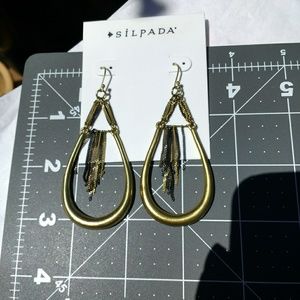 Silpada  KR collection brass with black NWOT